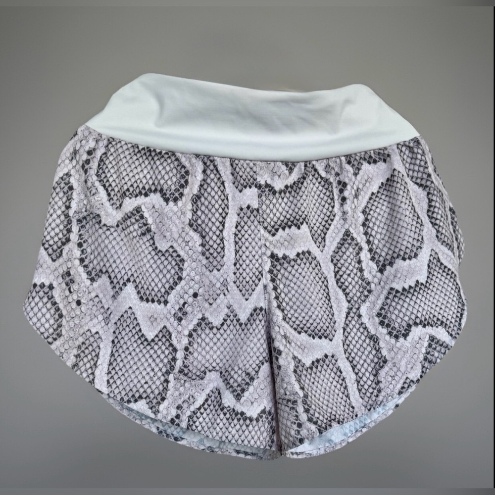 Varley Anthropologie Womens Derby Snakeskin Running/Gym Shorts Inner Brief Small